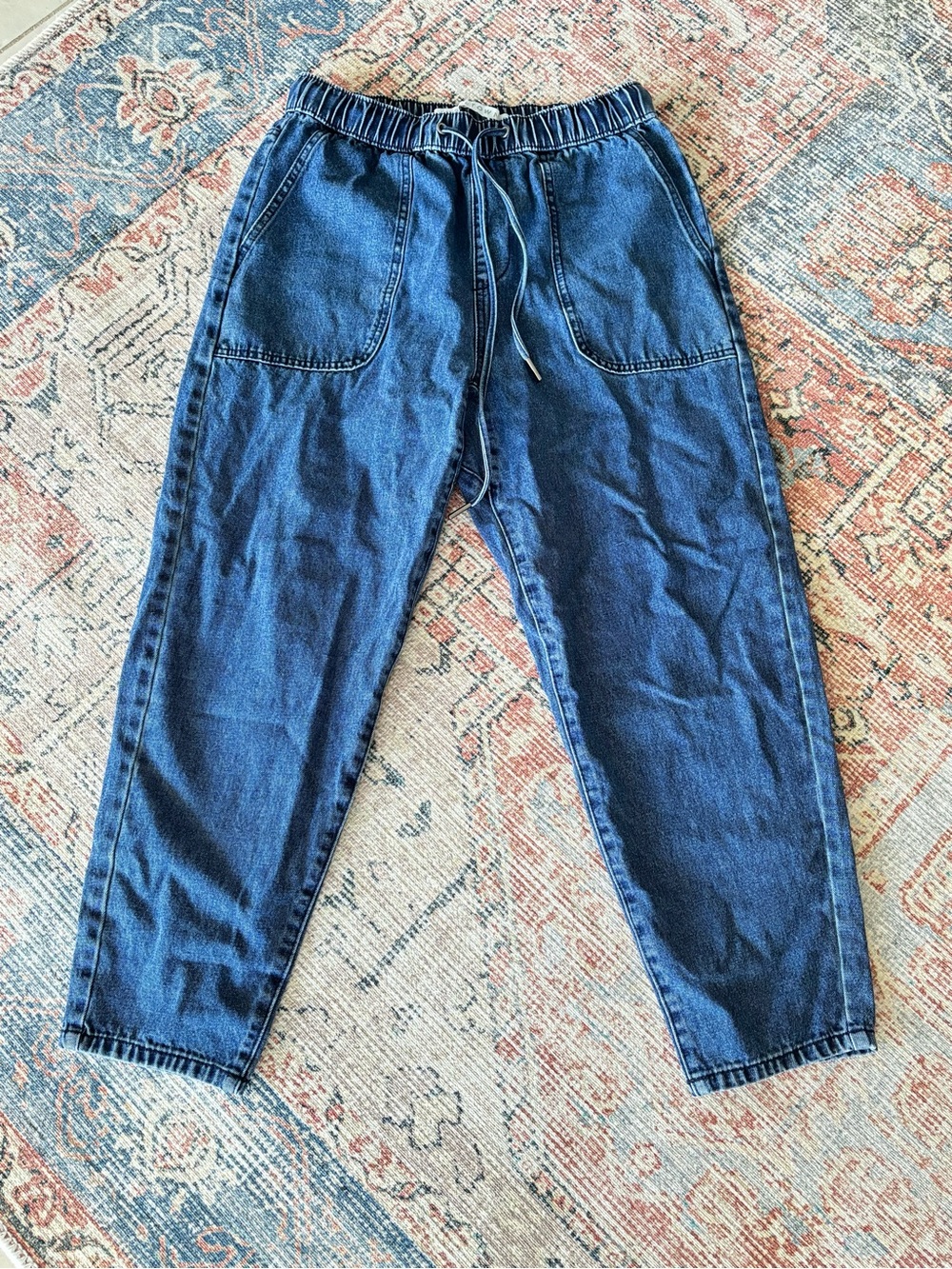 Casual Drawstring Denim Jeans